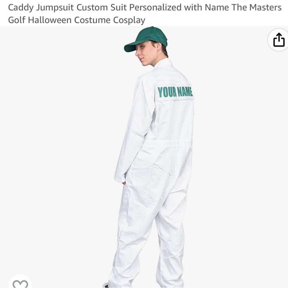 John Daly Cady Jumpsuit and Hat Halloween Costume